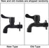 Washing Machine Tap, Wall Mount Water Tap 304 Stainless Steel Sink Faucet Black Garden Water Faucet for Bathroom Laundry Balcony (1)...