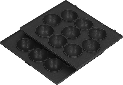 9 Hole Baking Pan, Non Stick Meatball Baking Tray Stainless Steel Octopus Meatball Grill Pan Cooking Plate...