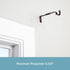 Kenney Adjustable Curtain Rod Brackets, Mocha (2-Pack)...