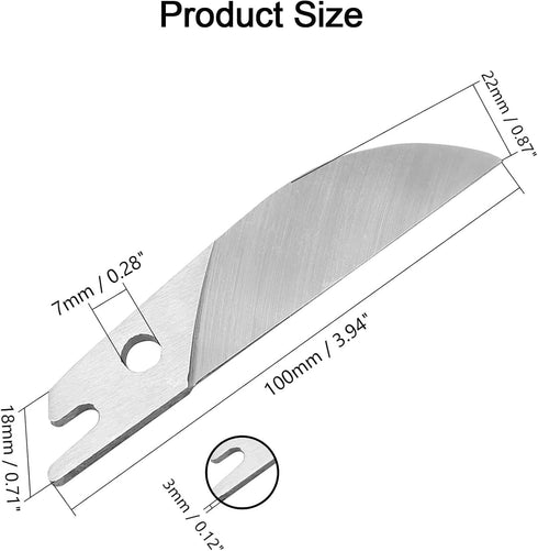 Miter Shears Replacement Blade 3PCS,SK5 Steel Spare Blade for Quarter Round Cutting Tool,Angular Cutting Moulding Blade,3PCS Multifunctional Shoe ...