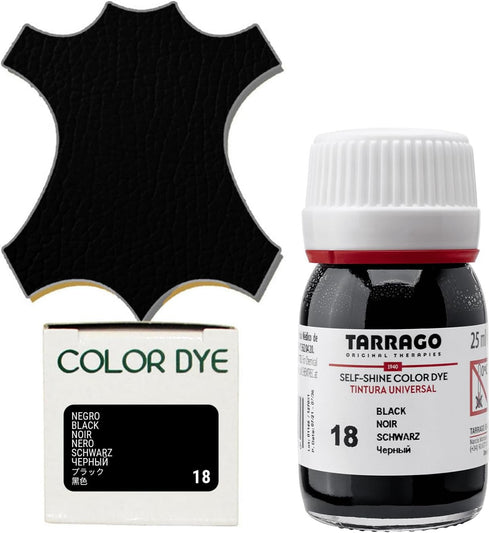Tarrago Leather Dye Kit with Deglazer and Applicator - Restore & Recolor Shoes, Boots, Purses, Wallets, Jackets, and Furniture - Rich Pigment - 25...