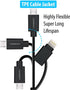 HomeSpot 2-in-1 8pin & Micro USB Cord, 5" (13cm) Short Cable (2 Pack - Black)......