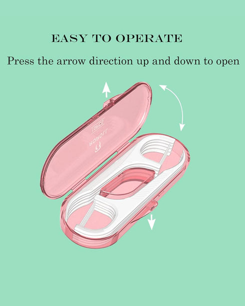 Holy Rose Dental Floss Picks Portable Case,Adult Floss Sticks Case 10 Box,Portable Travel Flosser Toothpicks Box is for Home?Travel?Cleaning Teeth...