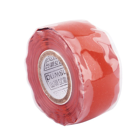 Self Fusing Silicone Tape Self Adhesive Silicone Tape Rubber Adhesive Repair Tape Bonding Wire Hose Electrical Tape Red...