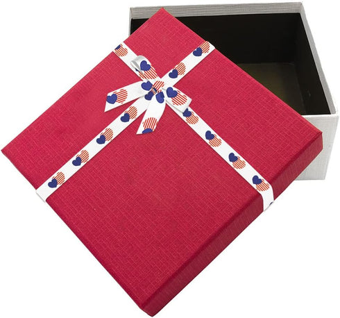12 Rolls Patriotic 4th of July Ribbons, 3/8" Patriotic Star Stripe Grosgrain Ribbons Red White Blue Solid Ribbons for America Flag Labor Day Buffa...
