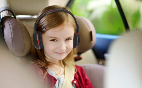 SIMOLIO IR Headphones for Car DVD, Infrared Headphones Kids Universal 2 Channel, Car Headphones Wireless with Bag & 3.5mm AUX Cord for Honda Odyss...