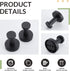 APLusee Bathroom Towel Hook 2 Pack, Stainless Steel Round Coat Robe Hanger, Contemporary Decorative Toilet Kitchen Clothes Wall Holder (Matte Blac...