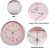 Maxspace Pink Wall Clock Silent Non-Ticking, 12in Analog Wall Clock in Battery Operated?Cute Decorative Clock for School Office Classroom Bedroom ...
