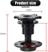 1 PC 6-hole Portable Motorsport Car Refit Steering Wheel Quick Release Tool, Universal 3.3In x 2.7In Metal Snap Off Release Hub Adapter Kit for Ra...