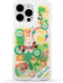 Designer Cartoon Phone Case Compatible with iPhone 13/14/15 Pro/Max, Recycled TPU & PET Material, Anti-Yellowing Scratch-Resistant and Shockproof ...