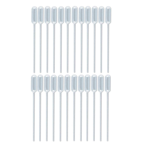 Sterile Non-Graduated Narrow Fine Stem Transfer Pipettes 3.5 mL (0.12 oz) - 24 Pack...