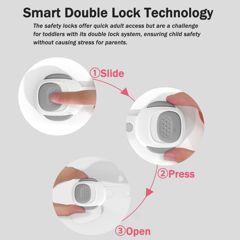 Cabinet Locks Baby Proofing Straps - Child Proof Refrigerator Lock Pack 6 Stove Oven Locks Door Strap for Kids Childproof Safety Cupboard Locks, 3...