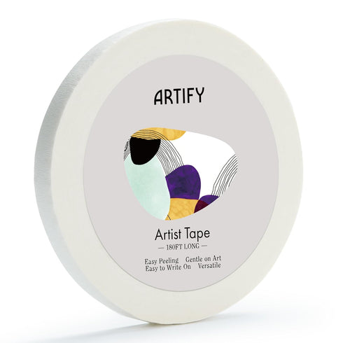 ARTIFY Artist Tape for Drafting Art, 0.5" *1 Pack White Masking Tape for Watercolor Painting Drafting Canvas Framing and All Paper Media,for Craft...