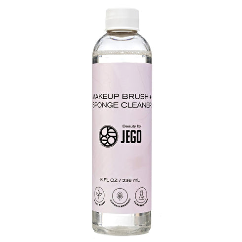 JEGO Makeup Brush Cleaner Solution - Sponge Cleaner - Make Up Brush Liquid Cleanser - Hypoallergenic & Plant-Based Solution Removes Makeup, Dirt, ...