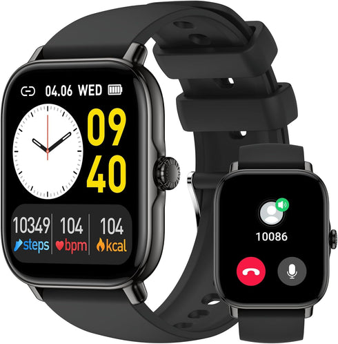 Smart Watch for Men Women (Answer/Make Calls/AI Voice Control) 1.91" for Android Phones iPhone Samsung Compatible IP68 Waterproof/Heart Rate/Sleep...
