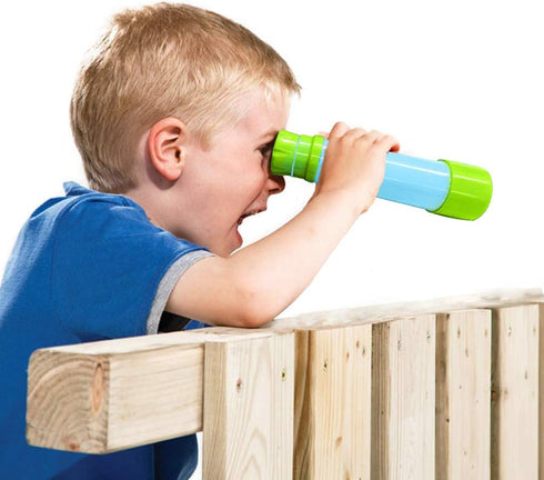 Luwint Portable Pocket Pirate Monocular Telescope - Retractable Educational Science Toys Spyglass for Kids Boys Girls (Light Blue/Green)...