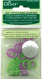 Clover Soft Stitch Ring Markers, Multicoloured, 5" Height, 2.6" Length, 0.2" Width...