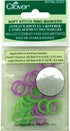 Clover Soft Stitch Ring Markers, Multicoloured, 5" Height, 2.6" Length, 0.2" Width...
