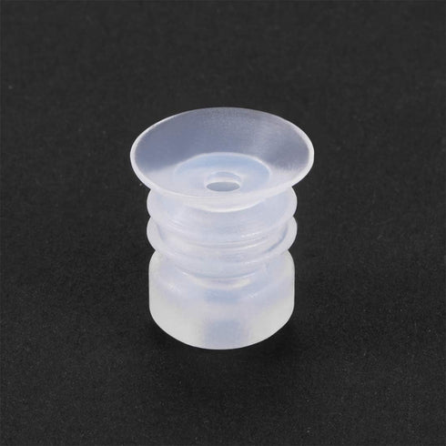 uxcell Bellows Suction Cup,15mm Diameter 16mm Length M5 Joint Silicone Vacuum Industrial Pneumatic Suction Cup 4pcs...