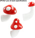 3Pcs Different Sizes Red Mushroom Fridge Magnet 3D Resin Mushroom Refrigerator Magnets Decorative for Kitchen, Home, Office Decor...