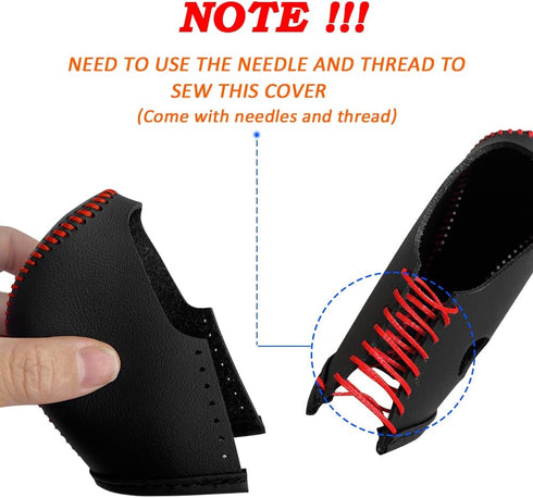 Gear Shift Cover for 2013-2019 Nissan Sentra / 2013-2018 Altima Auto Leather Shifter Cover Protector Trim for Nissan Rogue 2014-2016 /Pathfinder 2...
