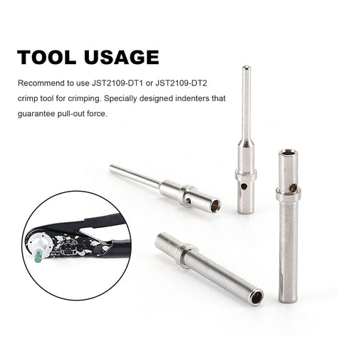 ST6260 DTM Series Connector Terminal Kit Contact Size 20, 40 PCS Male 0460-202-20141 & 40 PCS Female 0462-215-20141, Solid Contacts Wire Gauge 20-...