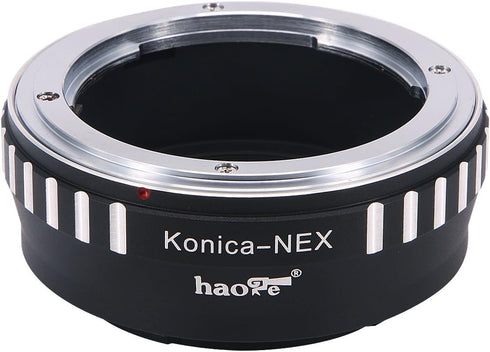 Haoge Manual Lens Mount Adapter for Konica AR Mount Lens to Sony E Mount NEX Camera as a3000 a3500 a5000 a5100 a6000 a6400 a6500 A7 A7R A7S A7II A...