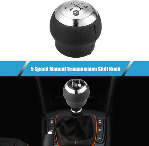 5 Speed Manual Transmission Shift Knob Car Shift Knob Head Lever Shifter for Toyota for Corolla 2007-2013 Plastic Black...