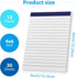12 Pack Note Pads 4x6 Inch Small Lined Writing Memo Pads Refills Easy Tear no Rip Writing Pads with 30 Sheets Each Pad Narrow Ruled Mini Pocket No...
