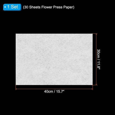 PATIKIL 16"x12" Flower Press Paper, 1 Set/30 Sheet Refill Lining Blotter Paper Absorbent Reusable Blotting Paper for DIY Art Handicraft Scrapbook...