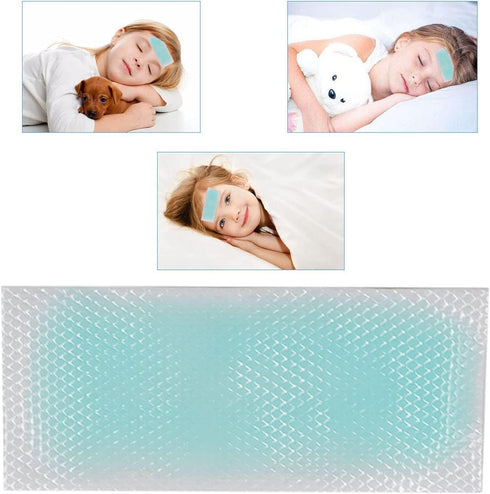 40 Sheets Fever Cooling Gel Patches, Cooling Forehead Strips Cooling Gel Sheet for Relieve Headache, Toothache Pain, Drowsiness, Fatigue, Refreshi...