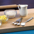 5PCS OstWony Measuring Spoons Set, Includes 1/8 tsp, 1/4 tsp, 1/2 tsp, 1 tsp, 1 tbsp, Food Grade Stainless Steel measuring cups, Tablespoon and Te...
