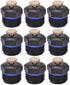 9 Pcs Garden Misting Nozzles 1/2" Adjustable Garden Lawn Water Spray Misting Nozzle 360-rotating Agricultural Lawn Watering atomizing Greenhouse S...