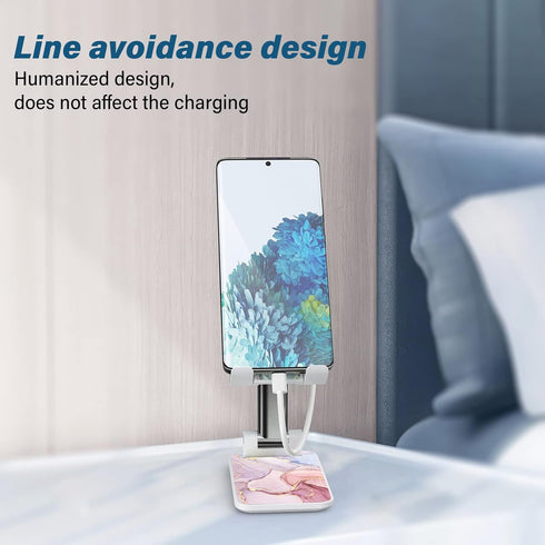 Foldable Phone Stand for Desk?Angle of View Adjustable Cell Phone Stand?Phone Holder for Desk/ipad Stand ?Suitable for iPhone, Samsung and Other S...
