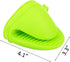 3 Pairs Mini Oven Mitts Gloves Silicone Heat Resistant Cooking Pinch Mitts Potholder for Kitchen Cooking & Baking (Red, Blue and Green)...
