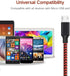4Pack 3FT/6FT/6FT/10FT Micro USB 2.0 Cable Replacement for Samsung Galaxy S7 Edge S6 J7, Moto G5, Android Smartphones Premium Nylon Braided Androi...