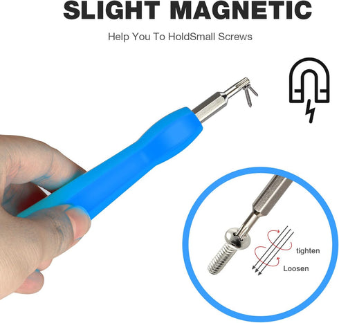 Ring Screwdriver Bit Set for Battery and Wifi Access - Fits All Ring Video Doorbell Models (Blue)...