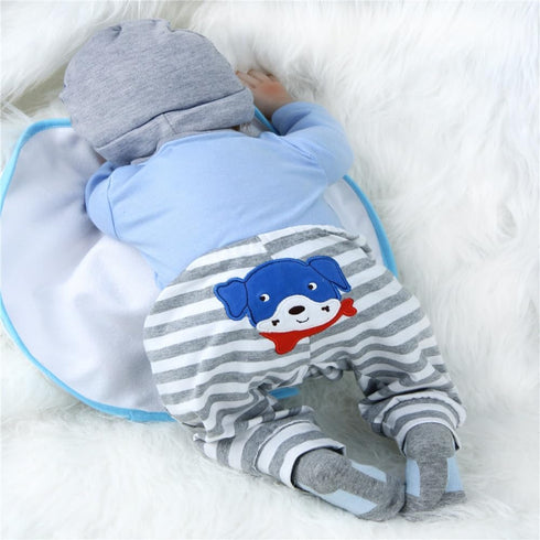 Reborn Baby Dolls Boy Clothes for 17-22 Inch 4 pcs Sets Fit 17-22" Newborn Baby Dolls Clothes...