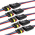 16 AWG Way Car Waterproof Electrical Connector,4 pin Plug Auto Electrical Wire Connectors Marine for Car, Truck, Boat, and Other Wire Connections....