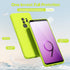 oakxco for Samsung Galaxy S9 Plus Phone Case Liquid Silicone, Fluorescent Bright Solid Color, Cute Thin Slim Soft Rubber TPU Plain Smooth Gel Matt...