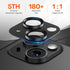 2 Pack Camera Lens Protector for iPhone 15/iPhone 15 Plus/iPhone 14/iPhone 14 Plus, Aluminum Alloy Tempered Glass Camera Cover Screen, Anti-drop, ...