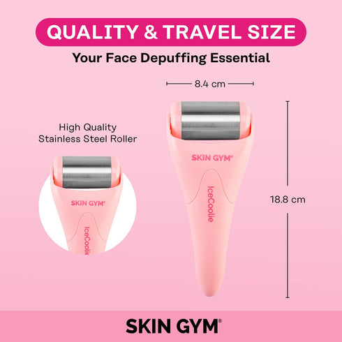 Skin Gym Ice Roller for Face - Anti Aging Ice Face Roller & Eye Roller for Eye Puffiness Relief, Travel Size Face Roller Skin Care & Face Ice Roll...