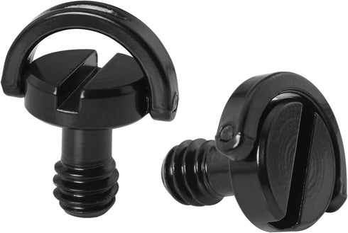 1/4inch Tripod Screw LUORNG 2PCS 1/4"-20 Stainless Steel D Shaft D-Ring for Camera Camcorder Tripod Monopod QR Quick Release Plate, Mounting Screw...