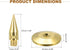 MECCANIXITY 4pcs Gold Speaker Spike Kit Shockproof Adjustable Copper Speaker Spike Isolation with Speaker Spikes Pads Mat for Subwoofer CD DVD Aud...