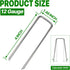 4 Inch 50 Pack Landscape Staples Galvanized Garden Stakes Anti-Rust Landscape Pins for Weed Barrier Fabric, Artificial Turf and Landscape Fabric...
