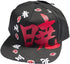 Ripple Junction Naruto Shippuden Adult Unisex Akatsuki Kanji Ring Flat Bill Snapback Hat Black/Red...