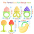 Baby Teething Toys 6 PCS BPA Free Silicone Baby Teethers, Freezer Safe Organic Infant Teething Toys Soft & Textured for Natural Brain Development...