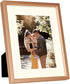 Golden State Art, Rose Gold 8x10 Aluminum Frame for 8 x 10 Picture or 5x7 Photo with Mat - Shatter - Resistant Glass - Wall or Tabletop Display - ...
