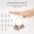 Meowoo Metal Ring Sizer Measuring Tool with Magnifier, Metal Ring Guage for Ring Measurer and Ring Sizer Clear and Intuitive Reading. Plastic Ring...