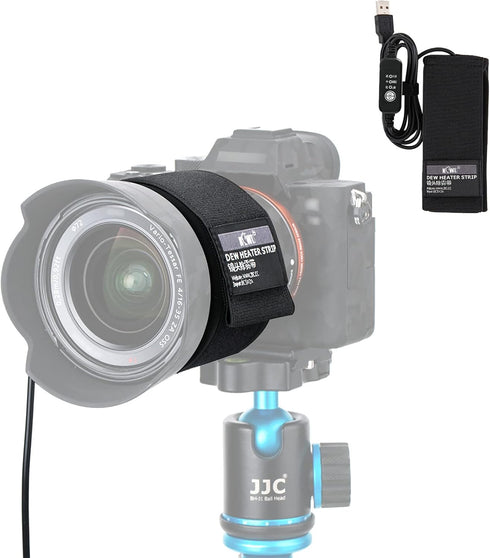 USB Lens Dew Heater, Lens Warmer Strip with Temperature Regulator Condensation Prevention for Telescopes Camera DSLR Lens Telescope Eyepieces 80mm...